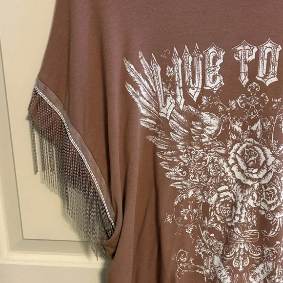 Vocal Brown 'Live to Ride' Graphic Tee - Picture 4 of 7